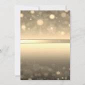 Invitation Bow or, Compagnie de Berry Champagne Noël (Dos)