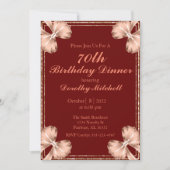 Invitation Bow or Rose de Bourgogne 70e anniversaire (Devant)
