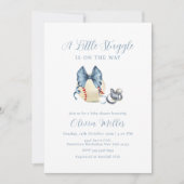 Invitation Bow Pacifier Baseball Sport Baby Shower (Devant)