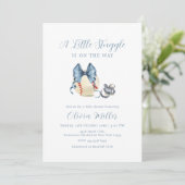 Invitation Bow Pacifier Baseball Sport Baby Shower (Debout devant)