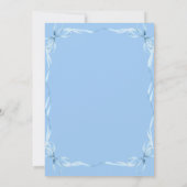 Invitation Bow Quelque Chose Blue Squiger Fête des mariées (Dos)