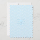 Invitation Bow Ribbon C'est un garçon Baby Chaussure (Dos)