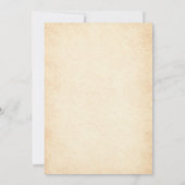 Invitation Bow rose Floral Chapitre Un premier anniversaire f (Dos)