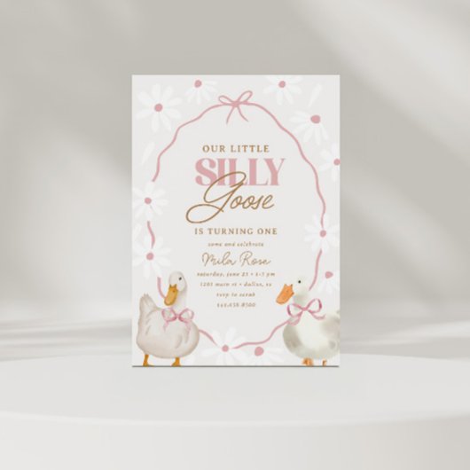 Invitation Bow rose sot oie Coquette Anniversaire