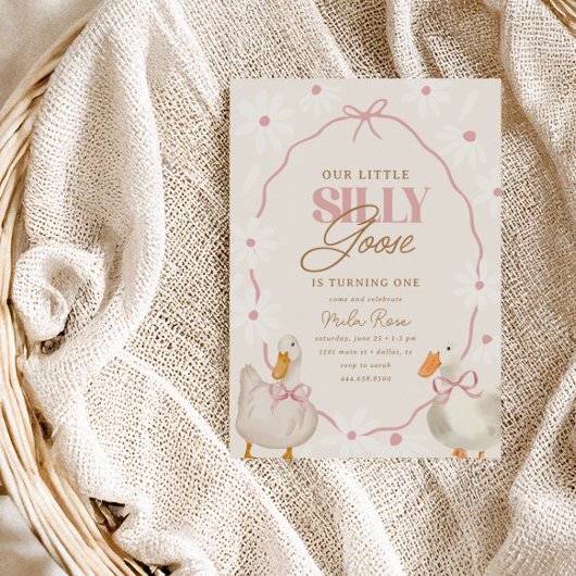 Invitation Bow rose sot oie Coquette Anniversaire