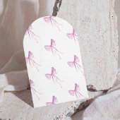 Invitation Bow rose vif Elle noue la Fête des mariées de noeu