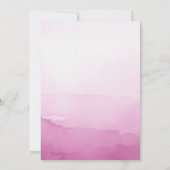 Invitation Bow rose vif Elle noue la Fête des mariées de noeu (Dos)