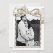 Invitation Bow Ruffle D'Ivoire Attache La Fête des mariées De (Dos)