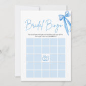 Invitation Bow She's Tying the Knot Fête des mariées Bingo Je (Devant)