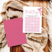Invitation Bow She's Tying the Knot Fête des mariées Bingo Je