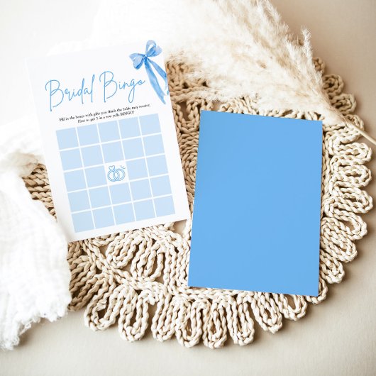 Invitation Bow She's Tying the Knot Fête des mariées Bingo Je