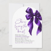 Invitation Bow She's Tying the Knot Fête des mariées Photo (Devant)