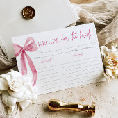 Invitation Bow She's Tying the Knot Fête des mariées Recette 