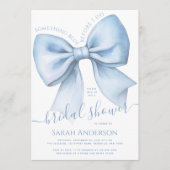 Invitation Bow Something Blue Before I Do Chic Bridal Shower (Devant)