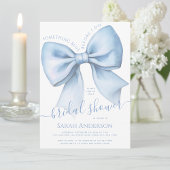 Invitation Bow Something Blue Before I Do Chic Bridal Shower