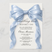 Invitation Bow Something Blue Before I Do QR Code Bridal (Devant)