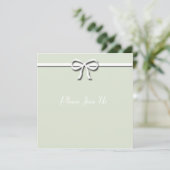 Invitation Bow vert (Debout devant)