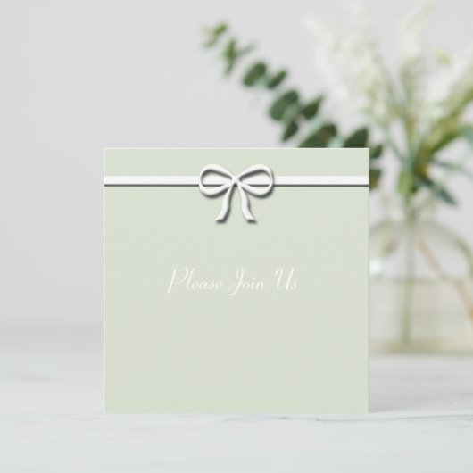 Invitation Bow vert (Debout devant)