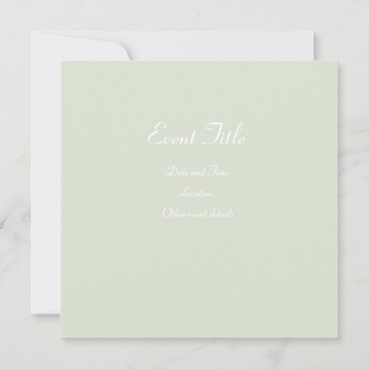 Invitation Bow vert (Dos)
