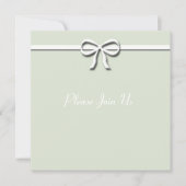 Invitation Bow vert (Devant)
