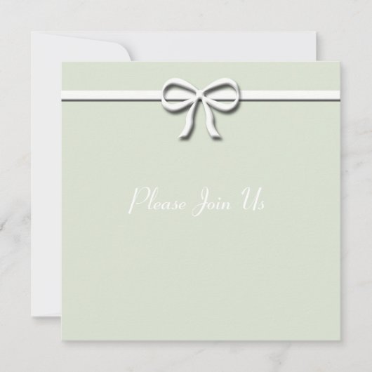 Invitation Bow vert (Devant)
