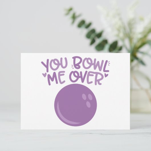 Invitation BOWL me over (Debout devant)