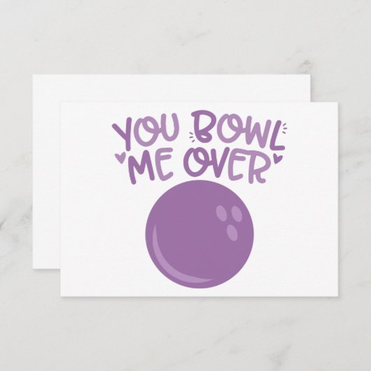 Invitation BOWL me over (Devant / Derrière)