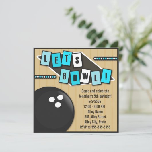 Invitation Bowling (Debout devant)