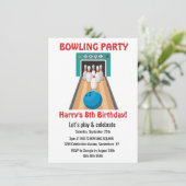 Invitation Bowling à Dix Quilles en Groupe (Debout devant)