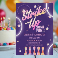 Bowling Anniversaire Neon Pink Party