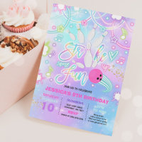 Bowling Anniversaire Tie Dye Glow Bowling Party