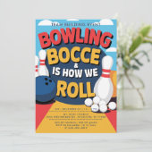 Invitation Bowling Bocce Team Building Church Business Bold (Debout devant)