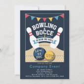 Invitation Bowling Bocce Team Building Church Event Company (Devant)