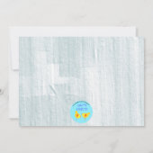 Invitation Bowling chance arc-en-ciel grève anniversaire invi (Dos)