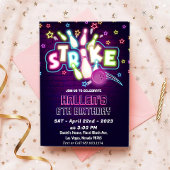 Invitation Bowling fête d'anniversaire