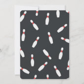 Invitation Bowling Fun Fun Fête d'anniversaire pour enfants I (Dos)