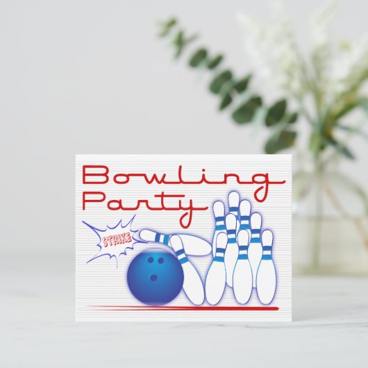 Invitation Bowling Party (Debout devant)
