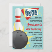 Invitation Bowling Party Retro Tenpin (Devant)