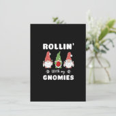 Invitation Bowling Rollin' Avec Mes Gnomies Funny Gnome Premi (Debout devant)