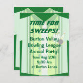 Invitation Bowling Shirt Party (Devant / Derrière)