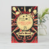 Invitation Bowling Soirée Rockabilly pour Dames (Debout devant)