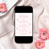 Invitation Bows & Baby Coquette Cerises Bachelorette