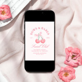 Invitation Bows & Baby Coquette Cerises Bachelorette