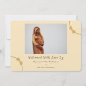 Invitation Bows Birth Announcement with Pertinent Details (Dos)