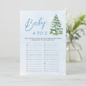 Invitation Bows Christmas Baby Items A to Z Baby Shower Game (Debout devant)