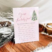 Invitation Bows Christmas Baby shower Devinez The Baby Food