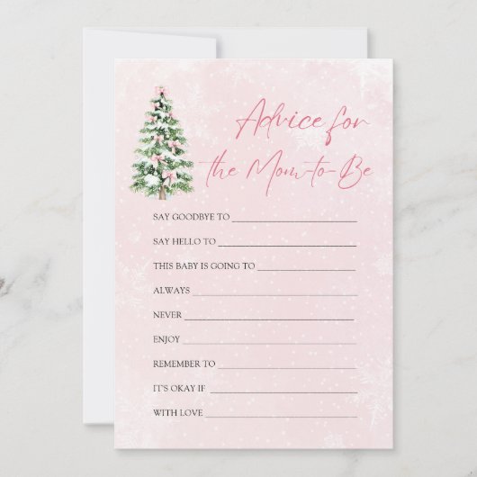 Invitation Bows Christmas Tree Conseils pour le jeu à la mama (Devant)