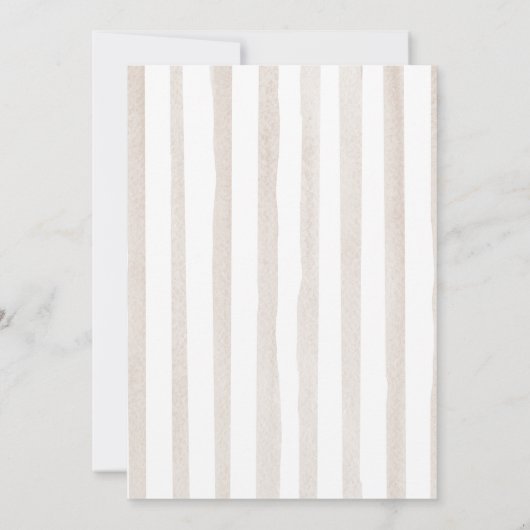 Invitation Bows et Brunch Pancake Stripe Baby shower Brunch (Dos)