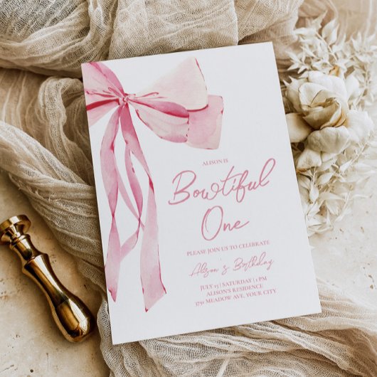 Invitation Bowtim 1er anniversaire