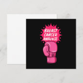 Invitation Boxe de sensibilisation au cancer du sein Glove Su (Devant / Derrière)